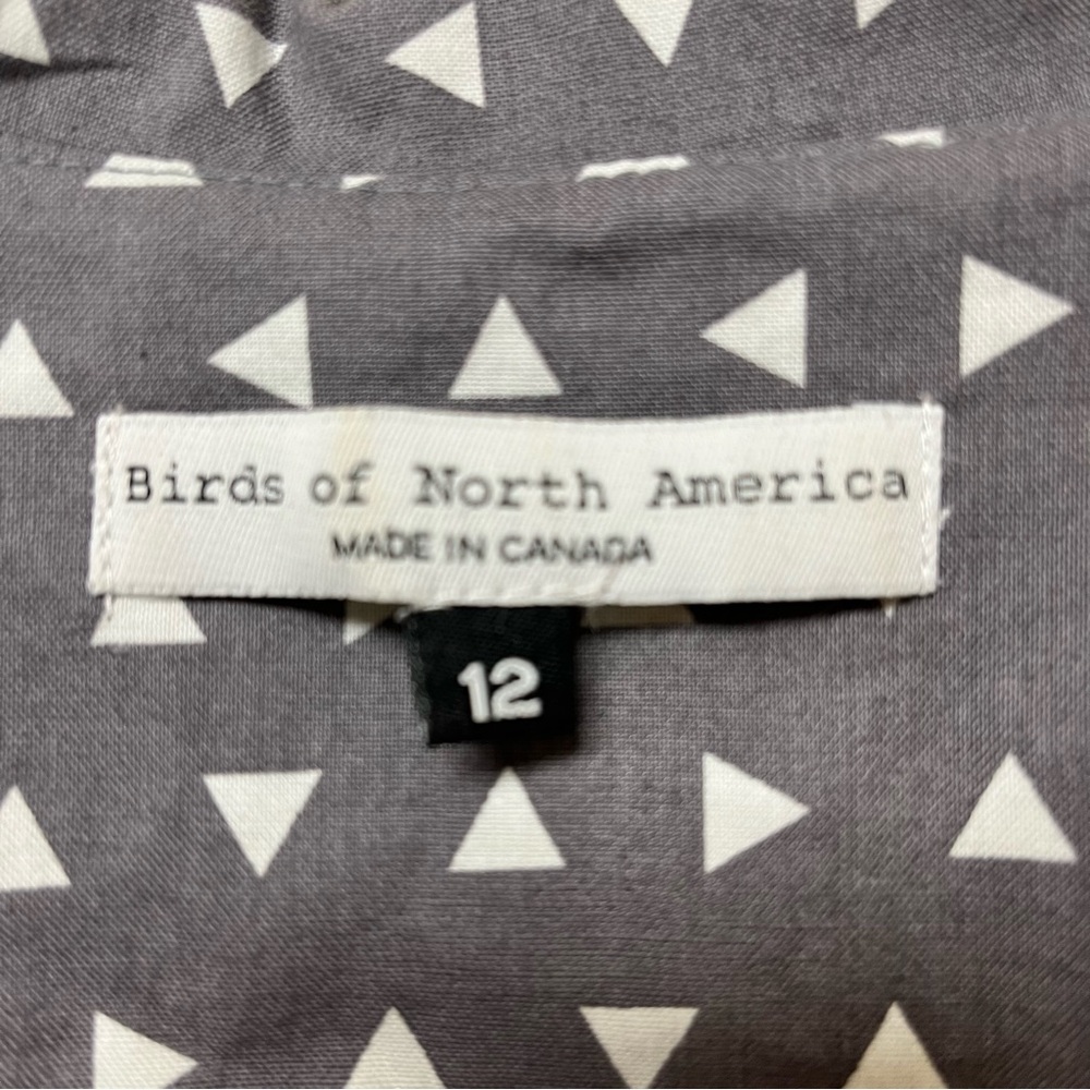 Birds of North America gray patterned dress - Picture 6 of 6